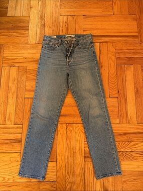 Levi's Straight Leg Jeans in Light Blue Denim